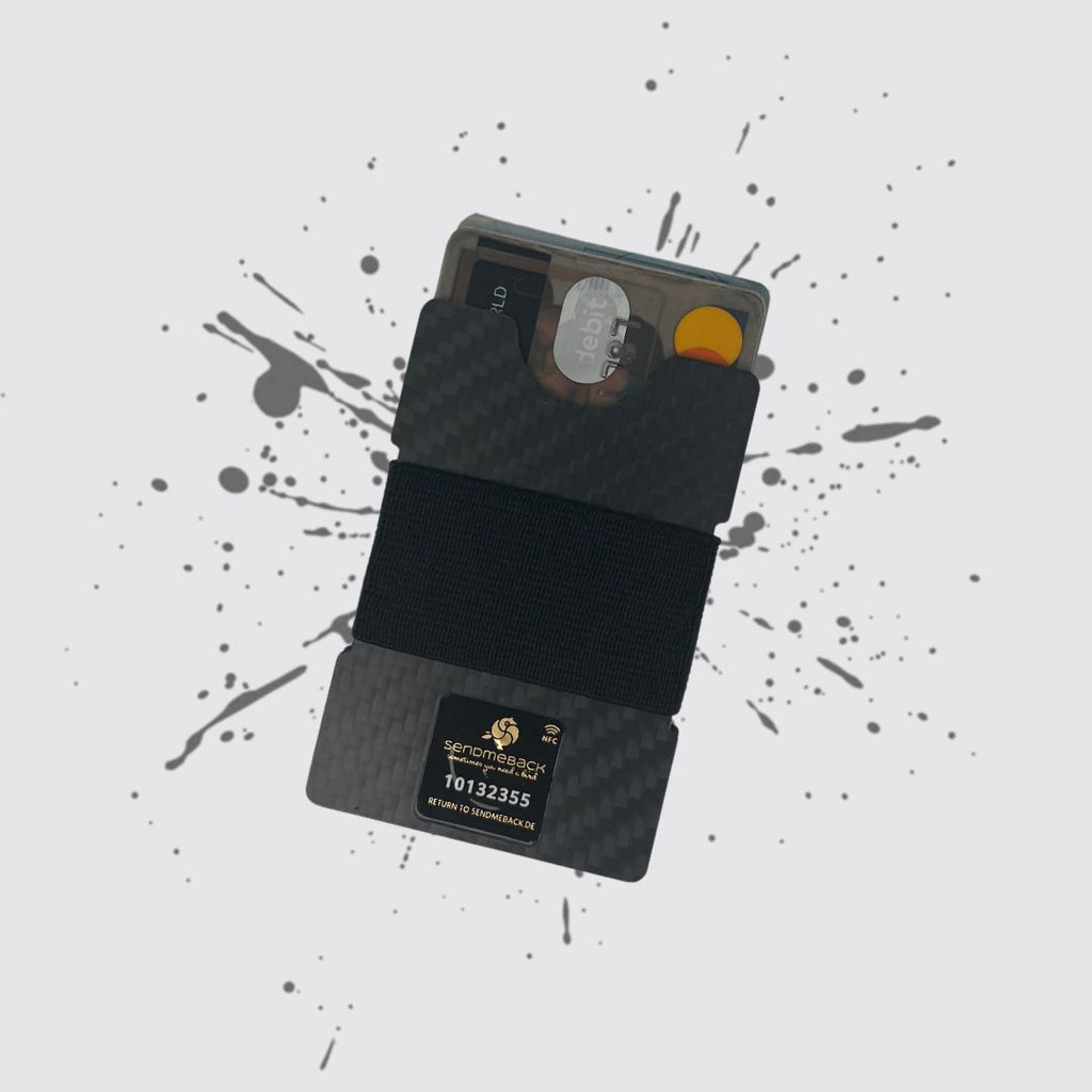Carbon Cardholder Silver/White