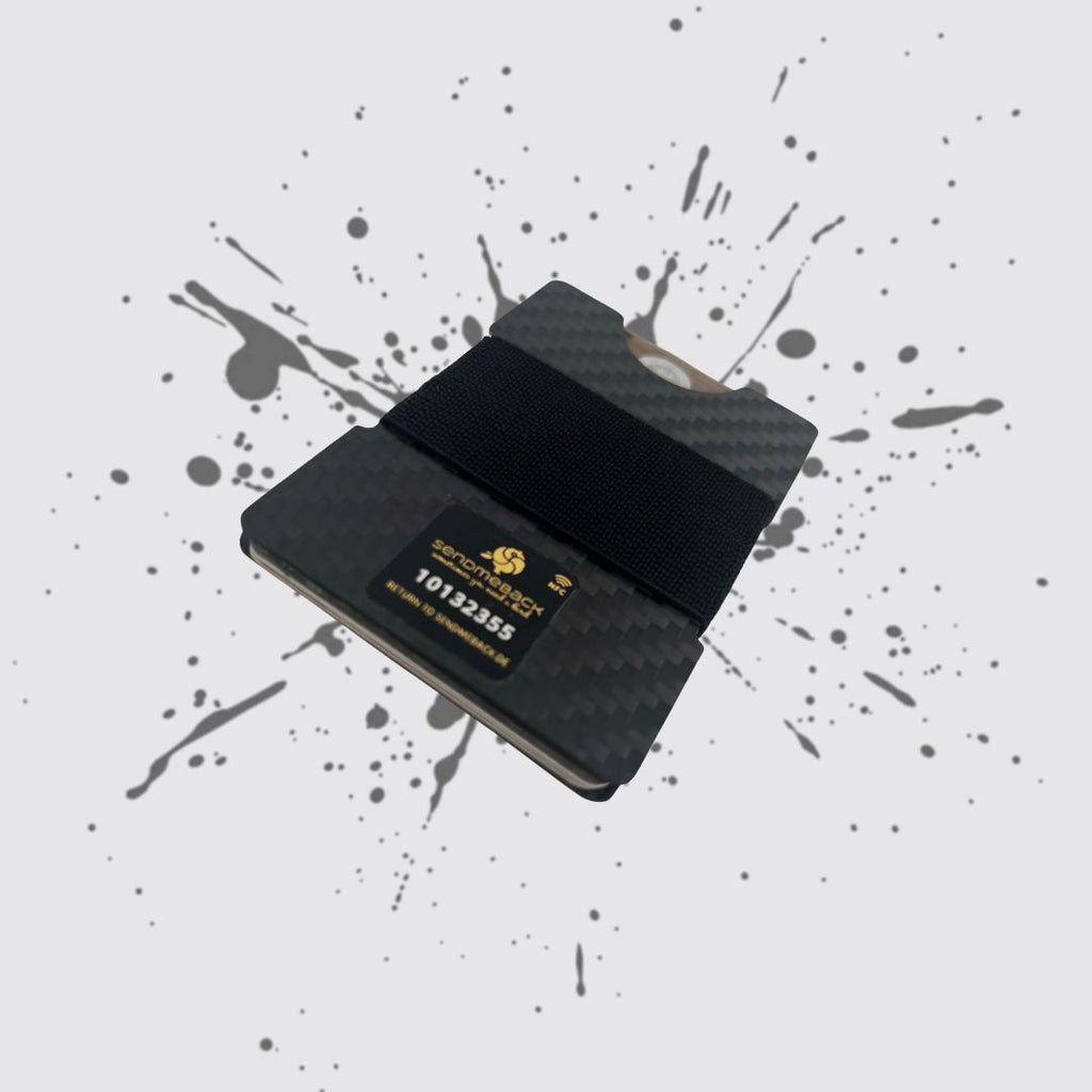 Carbon Cardholder Silver/White