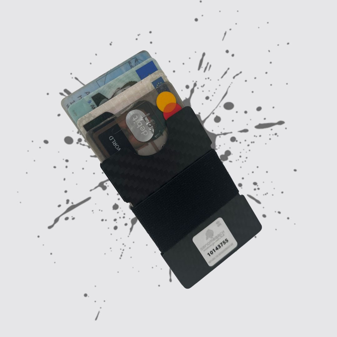 Carbon Cardholder Gold/Black