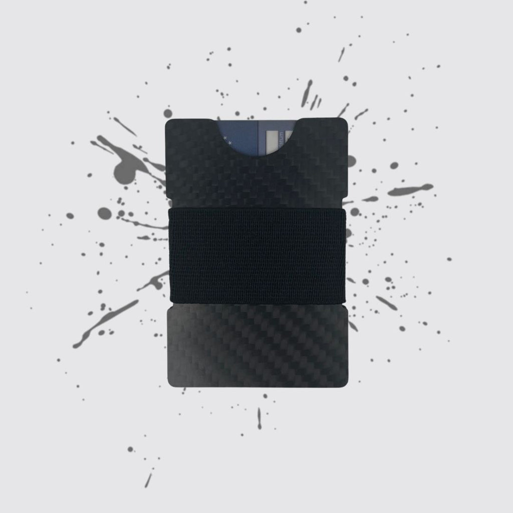 Carbon Cardholder Silver/White