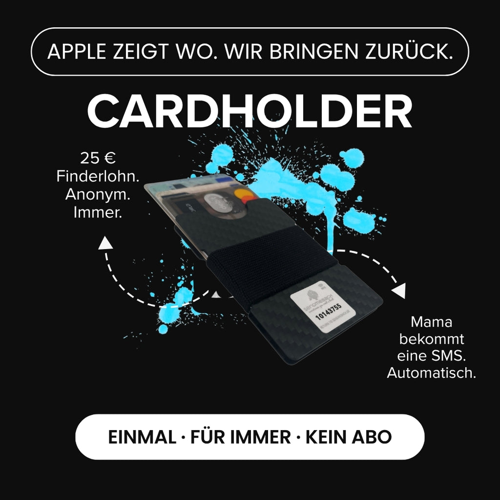 Carbon Cardholder Silver/White